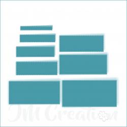 Stanzschablone - DIN lang stitched